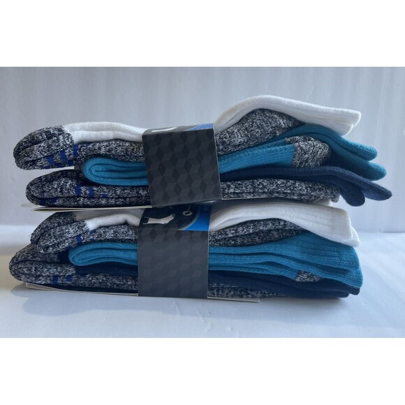 Athletic Works Men's Crew Socks Shoe Size 6-12 6 Pair 2 Pack NEW - Picture 4 of 4